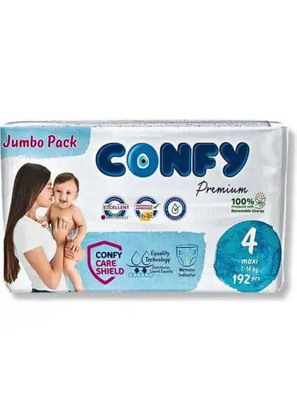 Confy Premium 4 Numara Bebek Bezi: Güvenli ve Konforlu Bebek Bakımı İçin Uygun Seçenek