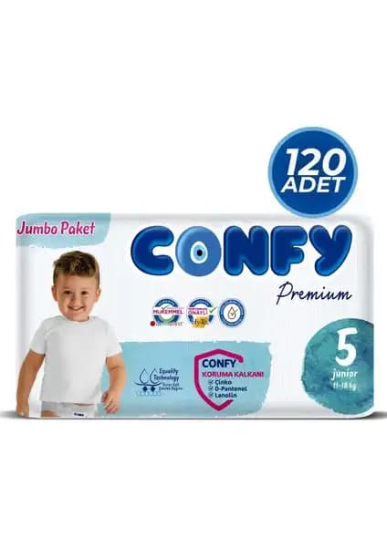 Confy Premium Bebek Bezi 5 Numara Junior: Yüksek Emicilik ve Güvenlik Özellikleri