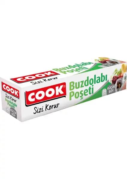 Cook Buzdolabı Poşeti 20x30 cm, dayanıklı ve hijyenik gıda saklama çözümü