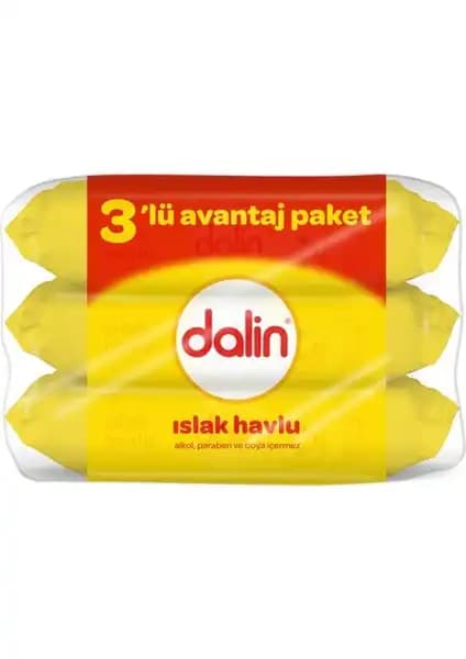 Dalin Islak Mendil 3x56'lı Günlük Temizlik ve Hijyen İçin Güvenilir Seçenek