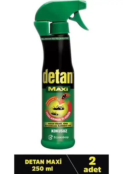 Detan Maxi 2'si Bir Arada Ekonomik Paket: Kokusuz ve Etkili Haşere Kontrol Çözümü