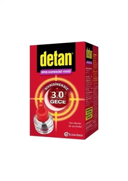Detan Süper Elektrolikit Yedek Şişe 30 Gece Güçlü Sivrisinek ve Karasinek Koruma