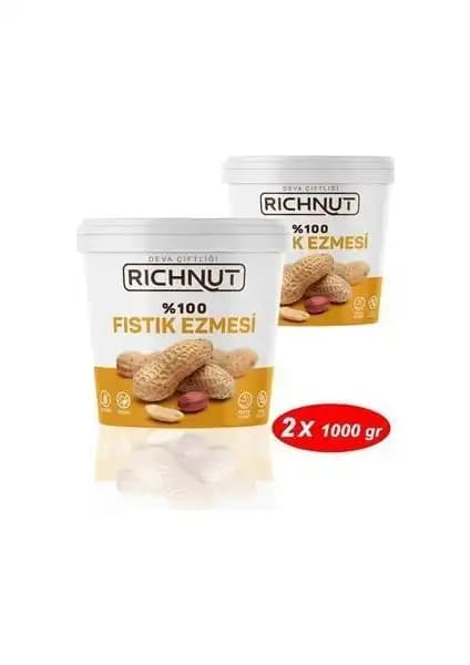 Deva Çiftliği %100 Saf Şekersiz Katkısız Fıstık Ezmesi Sağlıklı ve Doğal Tatlar