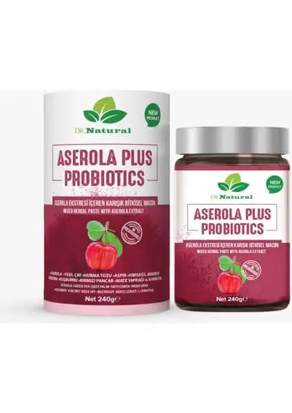 Dr. Naturel Aserola Plus Probiyotik Macunu: Bağırsak ve Sindirim Sağlığını Destekleyen Doğal Ürün
