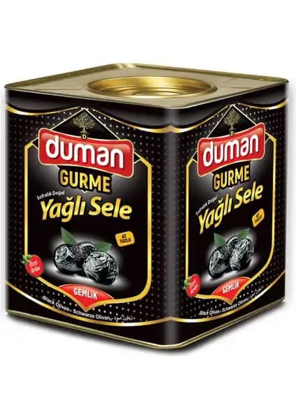 Duman Gurme Gemlik Yağlı Sele Siyah Zeytin: Doğal ve Lezzetli Geleneksel Zeytin Ürünü