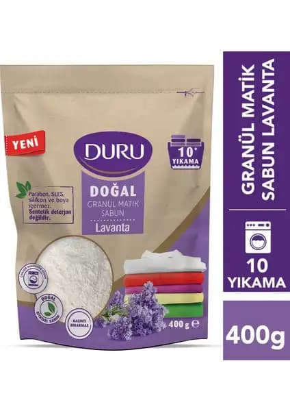 Duru Granül Matik Lavanta Sabunu 400g: Doğal ve Etkili Temizlik Çözümü