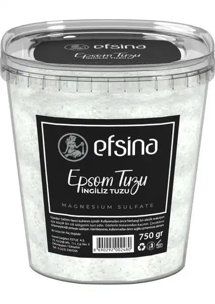 Efsina Epsom Tuzu 750 Gram Doğal Rahatlama ve Sağlık Faydaları