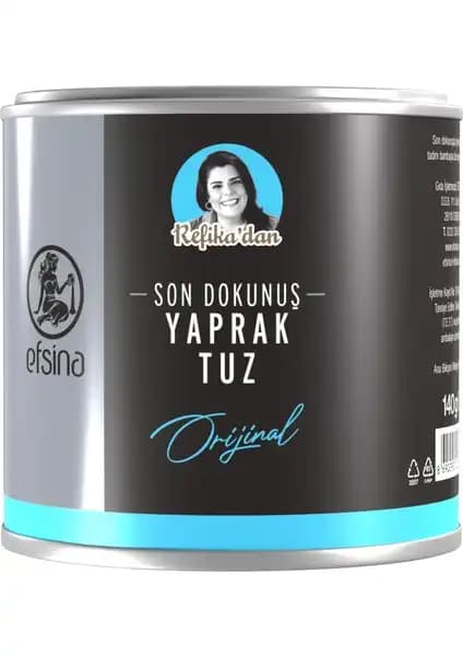 Efsina Refika’dan Orijinal Yaprak Tuz 140 g doğal ve zarif lezzet deneyimi sunar