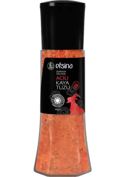 Efsina Sofrada Öğütme Acılı Kaya Tuzu: Doğal ve Aromatik Baharat Seçeneği