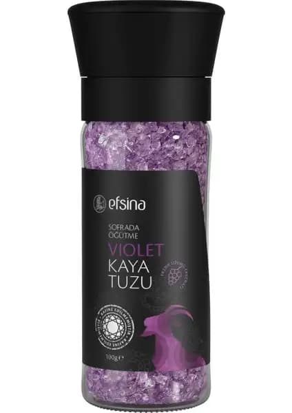 Efsina Sofrada Öğütme Violet Kaya Tuzu Doğal ve Sağlıklı Renkli Baharat Alternatifi