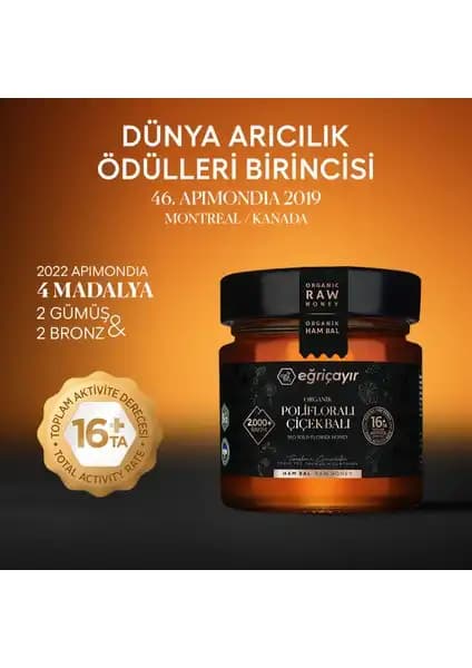 Eğriçayır Organik Polifloralı Bal: Doğal ve Ödüllü Türkiye Balı Üretimi