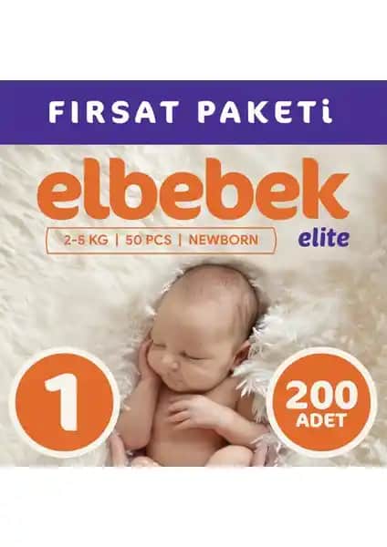 Elbebek Elite Bebek Bezi 1 Numara Yenidoğanlar İçin Güvenilir ve Konforlu Koruma Sunar