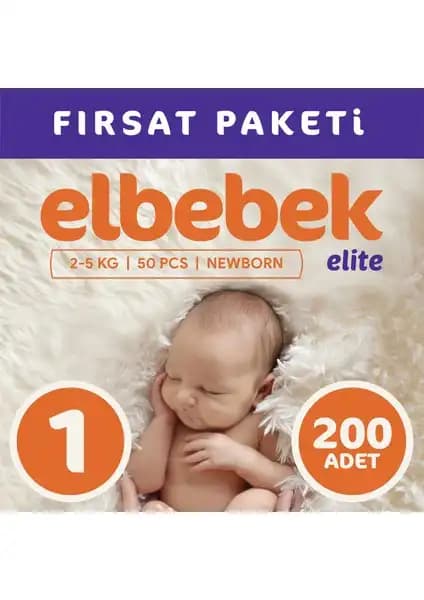 Elbebek Elite Bebek Bezi 1 Numara Yenidoğanlar İçin Güvenilir ve Konforlu Koruma Sunar