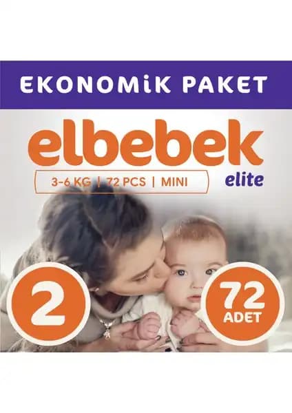 Elbebek Elite Bebek Bezi 2 Numara Güvenli ve Konforlu Bebek Bakımı İçin İdeal Seçenek