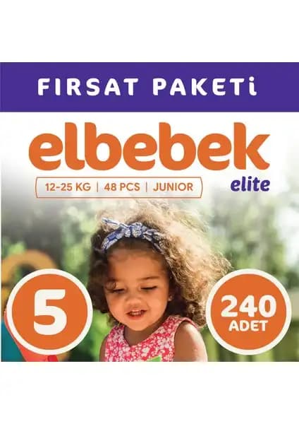 Elbebek Elite Bebek Bezi 5 Numara Günlük Kullanım ve Özellikleri