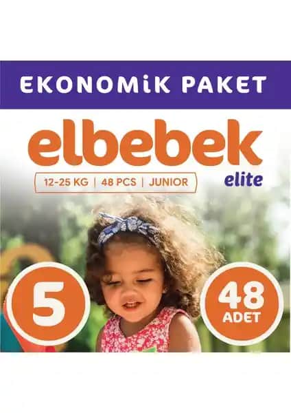 Elbebek Elite Bebek Bezi 5 Numara Junior Güvenli ve Konforlu Bebek Bakımı İçin Uygun Seçenek