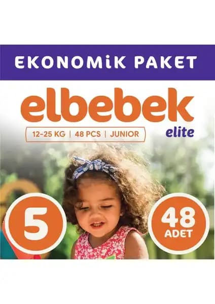 Elbebek Elite Bebek Bezi 5 Numara Junior Güvenli ve Konforlu Bebek Bakımı İçin Uygun Seçenek