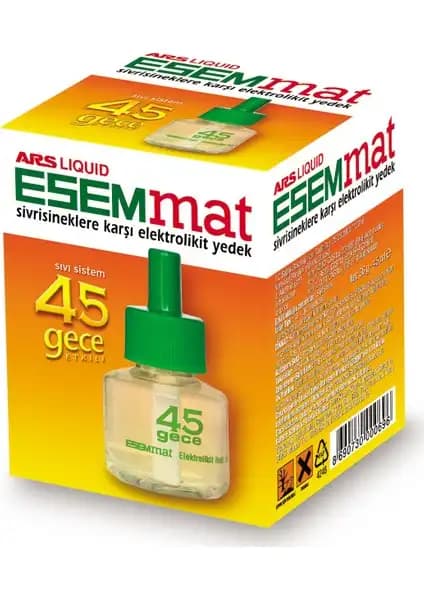 Esemmat Elektrolikit Yedek Sivrisinek Koruyucu Uzun Süreli Gece Kullanımı İçin
