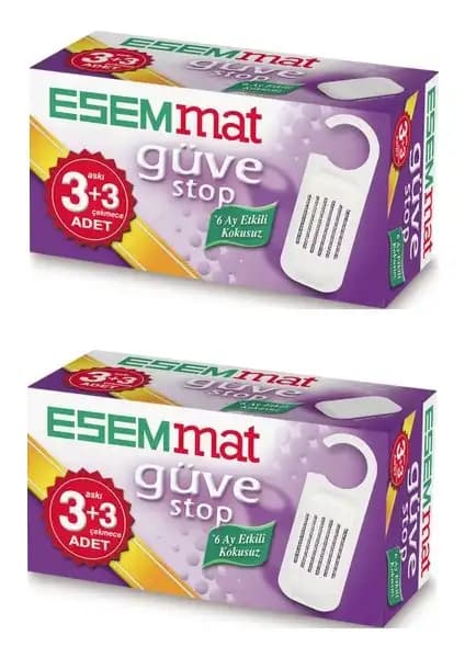 Esemmat Güve Stop Kokusuz ve Uzun Süreli Güve Koruma Çözümü