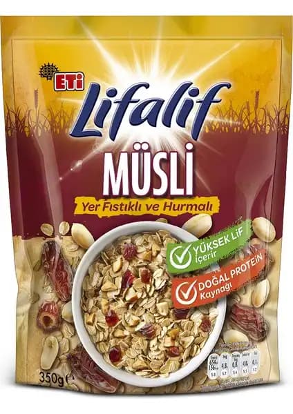 Eti Lifalif Yer Fıstıklı ve Hurmalı Müsli ile Sağlıklı ve Pratik Kahvaltı Seçenekleri