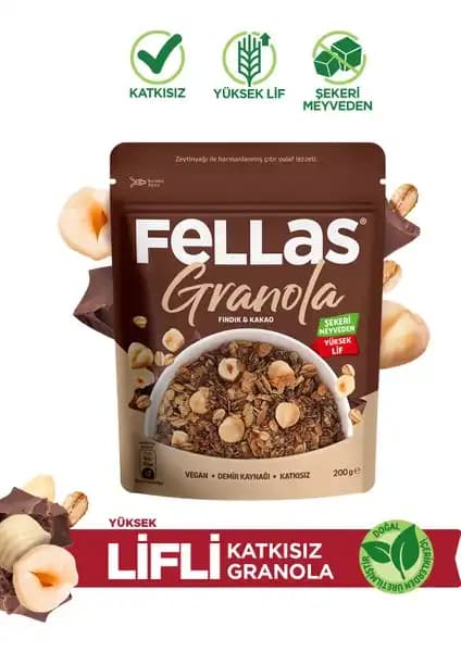 Fellas Granola Fındık ve Kakao: Sağlıklı ve Lezzetli Bir Atıştırmalık Seçeneği