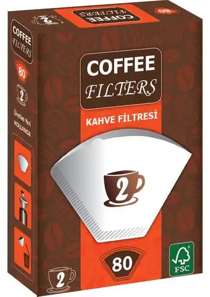 Filtre Kahve Kağıdı No:2 80'li Paket Kaliteli ve Pratik Kahve Hazırlama Çözümü