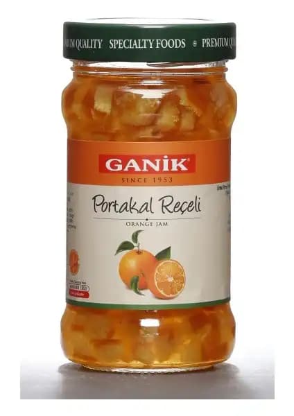 Ganik Portakal Reçeli 380 gr Doğal ve Katkısız Portakal Aromasıyla Sağlıklı Tatlı Alternatifi