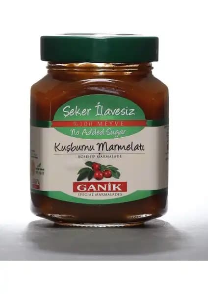Ganik Şeker İlavesiz Kuşburnu Marmelatı: Doğal ve Sağlıklı Bir Kahvaltılık Seçeneği