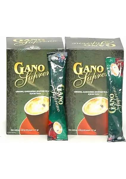 Gano Excel Supreno Organik Reishi Mantarlı Kahve 40 Poşet Sağlıklı Enerji Kaynağı