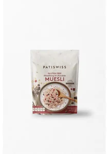 Glutensiz Çilekli ve Çikolatalı Müsli Doypack 300g Sağlıklı Kahvaltı Alternatifi