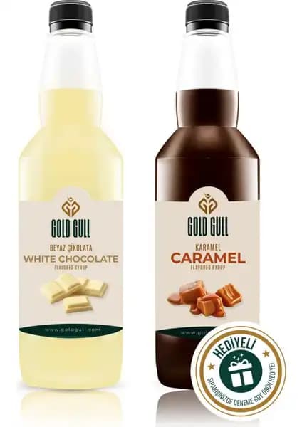 Gold Gull Beyaz Çikolata ve Karamel Aromalı Şurup: Çok Yönlü ve Doğal Tat Deneyimi