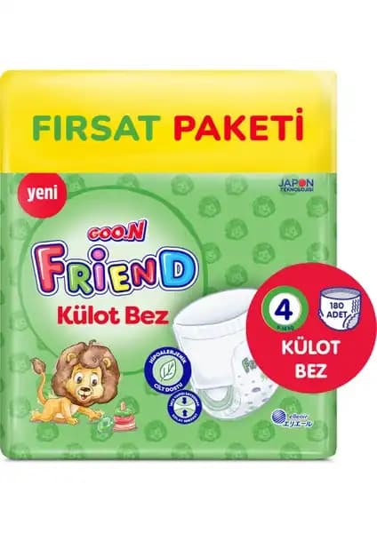Goo.N Friend 4 Numara Külot Bebek Bezi: Konfor ve Güvenlik Sunan Yüksek Kaliteli Ürün
