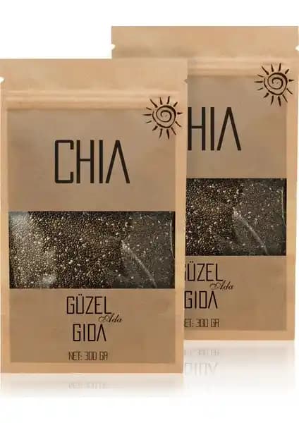 Güzel Ada Gıda Chia Tohumu 2x300 Gr Doğal ve Sağlıklı Beslenme İçin Uygun