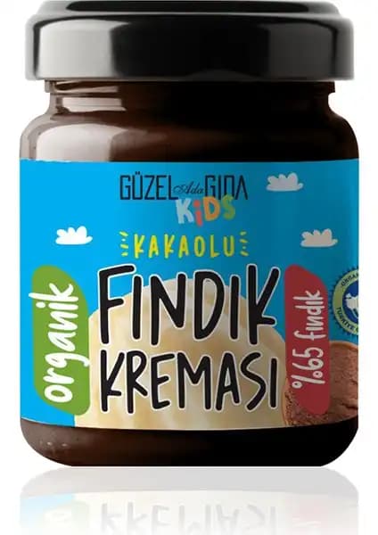 Güzel Ada Gıda Kids Organik Kakaolu Fındık Kreması Sağlıklı ve Doğal İçeriklerle Üretilmiş