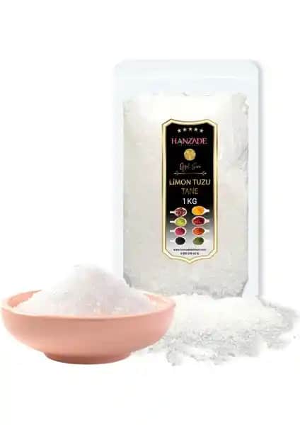 Hanzade Bitkisel Limon Tuzu Tane Parça 1 kg Doğal ve Taze Baharat Seçeneği