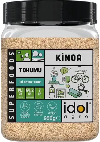 İdolagro Kinoa Tohumu: Glutensiz, Yüksek Proteinli ve Lifli Sağlıklı Beslenme Alternatifi