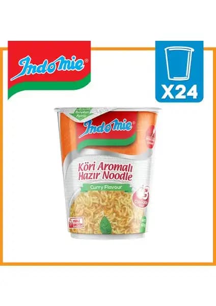 Indomie Kori Aromalı 24'lü Cup Pratik ve Lezzetli Hazır Noodle Kolisi