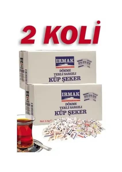 IRMAK 2 Koli Tek Sargılı Küp Şeker: Hijyenik ve Ekonomik Tatlandırıcı Seçenekleri