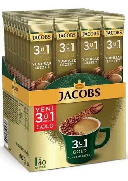 Jacobs 3'ü 1 Arada Gold Yumuşak İçim Kahve: Pratik ve Dengeli Lezzet Sunan Kahve Seçeneği