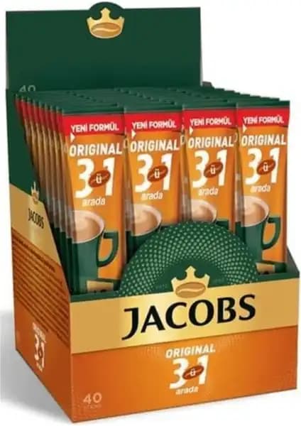 Jacobs 3'ü 1 Arada Kahve 40'lı Kutusu: Pratik ve Lezzetli Kahve Deneyimi