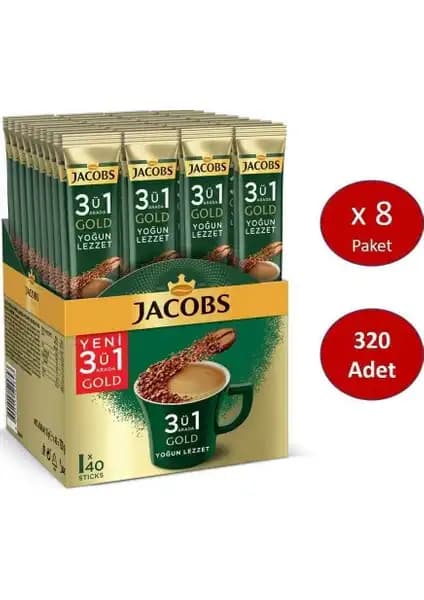 Jacobs 3ü1 Ara Gold Kahve Karışımı: Yoğun Aroması ve Kullanım Kolaylığıyla Pratik Kahve Seçeneği