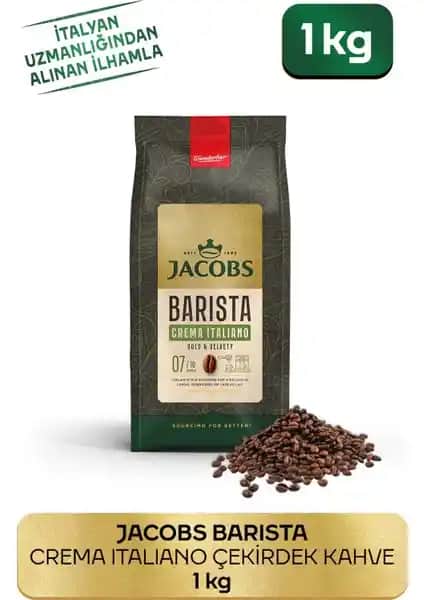 Jacobs Barista Editions Crema Italiano Çekirdek Kahve ile Evde Profesyonel Kahve Deneyimi