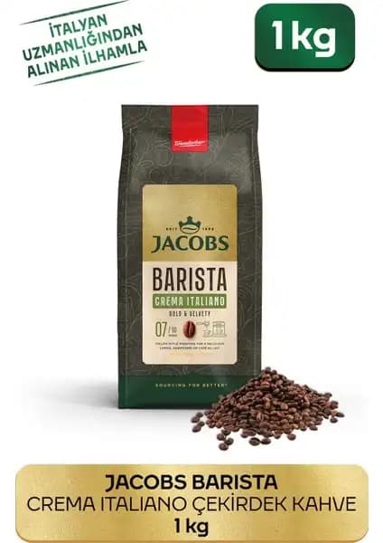 Jacobs Barista Editions Crema Italiano Çekirdek Kahve ile Evde Profesyonel Kahve Deneyimi