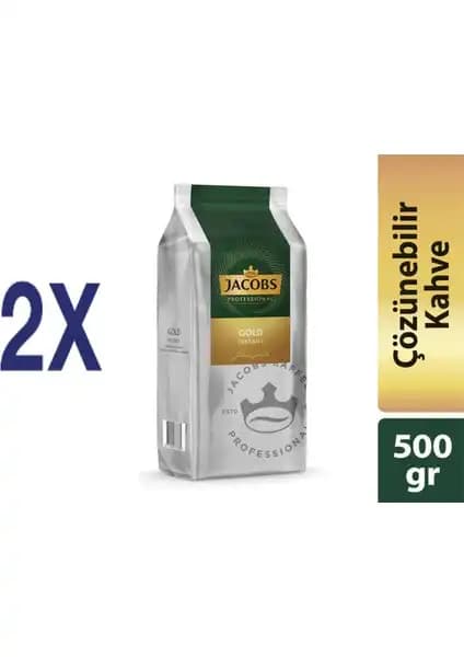 Jacobs Instand Gold 500 gr 2'li Paket Kahve - Yüksek Kalite ve Lezzet Garantisi