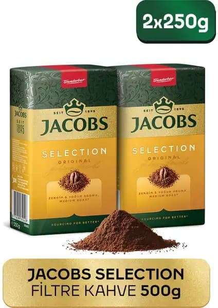Jacobs Selection Filtre Kahve: Zengin Aroması ve Kaliteli Lezzetiyle Günlük Kahve Keyfi