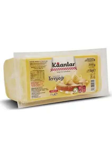 Kaanlar Tereyağ 1 Kilogramlık Paketle Doğal ve Güvenilir Lezzet Kaynağı