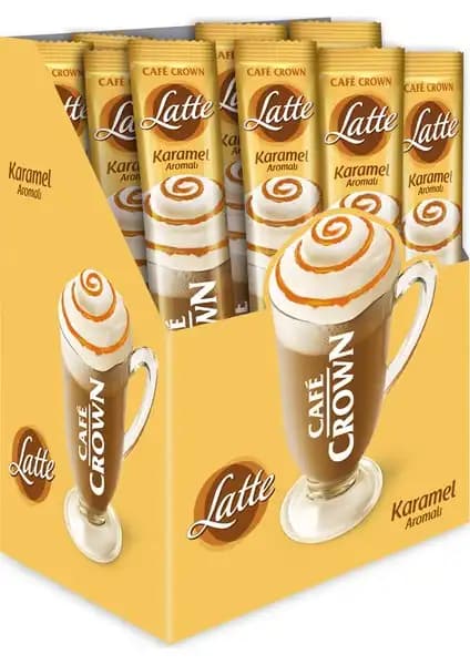 Kafe Crown Latte Karamel Aromalı Kahve: Yoğun Aroması ve Pratik Kullanımıyla Favoriniz Olacak