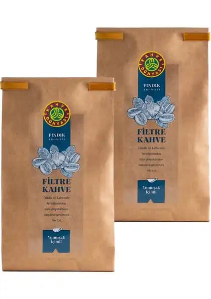 Kahve Dünyası 2'li Fındık Aromalı Filtre Kahve: Lezzet ve Aromanın Buluşması
