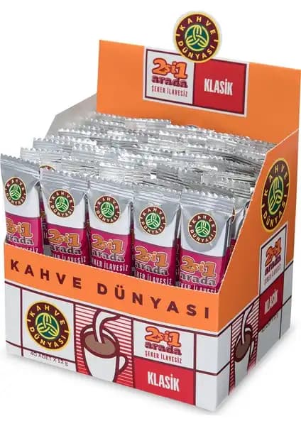 Kahve Dünyası 2'si 1 Arada Klasik 80'li Paket ile Pratik ve Lezzetli Kahve Deneyimi