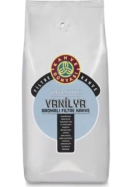 Kahve Dünyası Vanilya Aromalı Filtre Kahve Çekirdekleri 1000g Kaliteli ve Aromatik Kahve Seçeneği